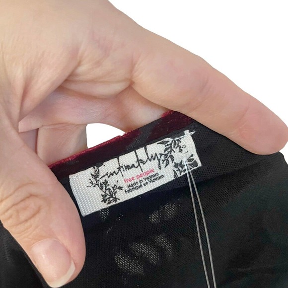 Free People Intimately Magic Hour Crop Top Velvet Burnout - Picture 5 of 8